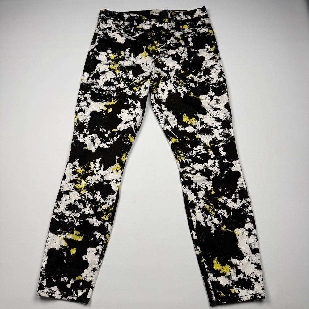 Alice + Olivia Good High Rise Jeans Womens 32 Multicolor Skinny Stretch